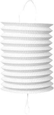 Globos Papieren lantaarn wit, 16cm