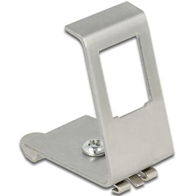 Delock 86259 DIN-railadapter voor Keystone module IP20 Schroefbevestiging Zonder connectoren Grijs