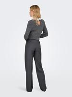 Only Onlhattie-lana Hw W Mel Pant Tlr Noos Broek Dark Grey Melange - thumbnail