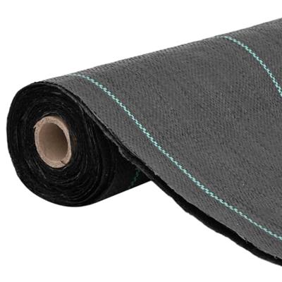 VidaXL Worteldoek 1,5x25 m polypropeen zwart - thumbnail