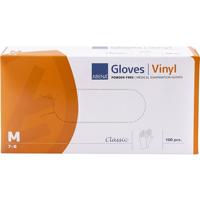 Abena poedervrije vinyl handschoenen maat medium 100 stuks - thumbnail