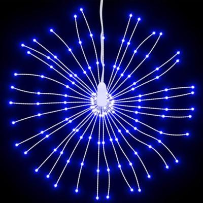 VidaXL Kerstverlichting vuurwerk 8 st 140 blauwe led's 17 cm VidaXL Kerstverlichting vuurwerk 8 st 140 blauwe led's 17 cm