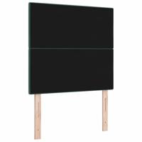 LED Hoofdbord met LED-striplichten Groen 100 cm Polyester - thumbnail