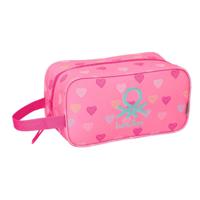 Reisschoenenrek Benetton Heart Roze 29 x 15 x 14 cm - thumbnail