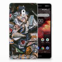 Nokia 2.1 (2018) Siliconen Hoesje met foto Badges - thumbnail