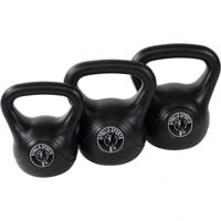 Voordeelset kettlebells 3, 6 en 8 kg kunststof - thumbnail
