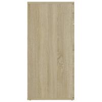 Dressoir 80x36x75 cm spaanplaat sonoma eikenkleurig - thumbnail