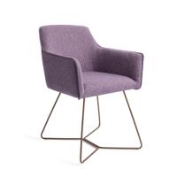 Jesper Home Eetkamerstoel 'Hofu' Beehive Rose, kleur Violet Daisy - thumbnail