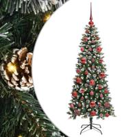 VidaXL Kunstkerstboom met 150 led groen 150 cm pvc en plastic en staal - thumbnail