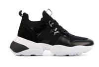 Hogan Dames Sneakers in Stof (Zwart) - thumbnail