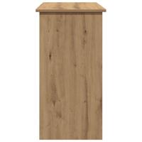 Bureau 80x40x75 cm bewerkt hout artisanaal eikenkleurig - thumbnail