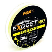 Fox Exocet Mk2 Spod Braid Yellow 0.18mm 20Lb 300m - thumbnail