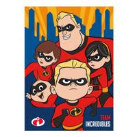 Disney fleece deken Team Incredibles 140 x 110 cm rood/blauw - thumbnail