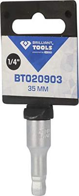 Brilliant Tools BT020903 BT020903 Dopsleutelverlenging Aandrijving 1/4 (6.3 mm) 36 mm 1 stuk(s) Brilliant Tools BT020903 BT020903 Dopsleutelverlenging Aandrijving 1/4 (6.3 mm) 36 mm 1 stuk(s)