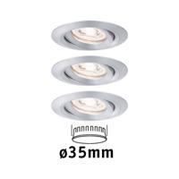 Paulmann 94297 EBL Nova mini Coin LED-inbouwlamp Set van 3 stuks 4 W Aluminium - thumbnail