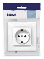Plug-in basis Simon 2p+t Plastic 230 V 16 A Soort F - thumbnail