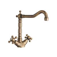 Keukenmengkraan Sapho Antea 2-knop Uitloop Recht 24 cm Brons Sapho - thumbnail