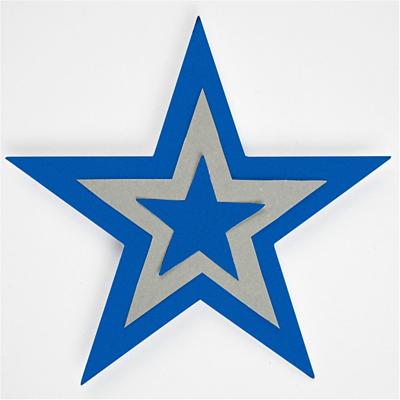 Creativ Company Ponsen set, ster, afm 25+49+75 mm, 3 stuk/ 1 doos