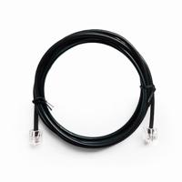Telefoonkabel 6P4C (RJ11) zwart 2 meter - thumbnail