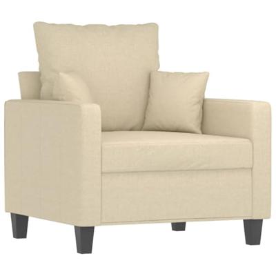 Fauteuil 60 cm stof crmekleurig Fauteuil 60 cm stof crmekleurig