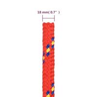 Boottouw 18 mm 100 m polypropyleen rood - thumbnail