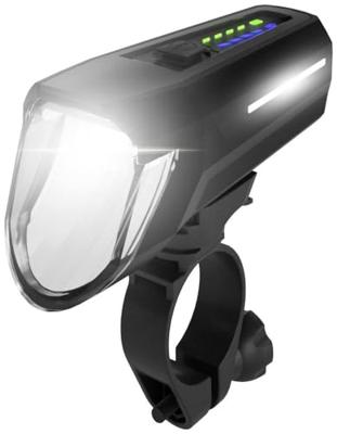 FISCHER FAHRRAD Frontlicht 100 Lux Koplamp LED werkt op een accu Zwart FISCHER FAHRRAD Frontlicht 100 Lux Koplamp LED werkt op een accu Zwart