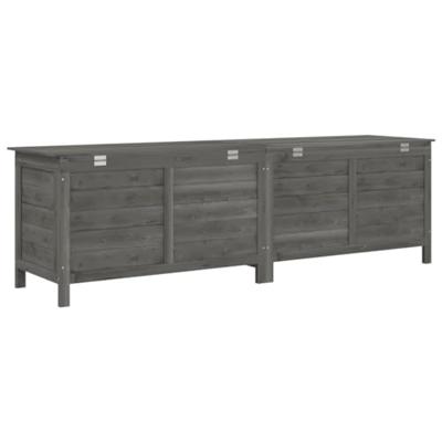 Tuinbox 198,5x50x56,5 cm massief vurenhout antracietkleurig - thumbnail