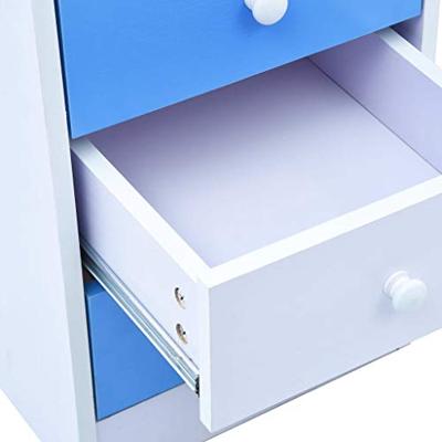 Kindertekentafel/-bureau kantelbaar blauw en wit - thumbnail