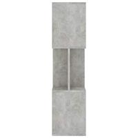 Boekenkast/kamerscherm 80x24x96 cm bewerkt hout betongrijs - thumbnail