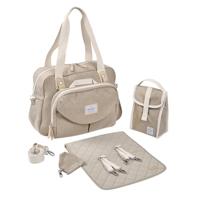 Luiertas Genève II BEABA beige, bedrukt - thumbnail