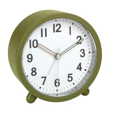 TFA Dostmann 60.1043.04 Wekker Kwarts Olijf, Groen Alarmtijden 1 Slepend uurwerk (geluidsloos)