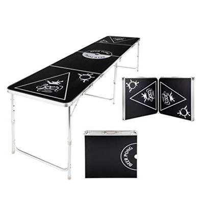 HI bierpongtafel inklapbaar en verstelbaar zwart - thumbnail