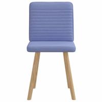 Eetkamerstoelen 2 st stof jeansblauw - thumbnail