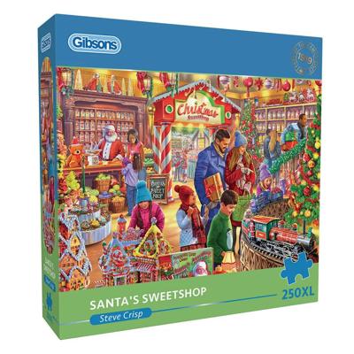 Gibsons kerst puzzel Santa's Sweetshop 250XL - extra grote stukken