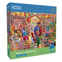 Gibsons kerst puzzel Santa's Sweetshop 250XL - extra grote stukken - thumbnail