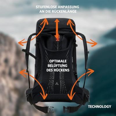 Vaude Brenta 36+6 Backpack Black 36+6L Vaude Brenta 36+6 Backpack Black 36+6L