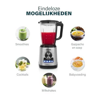Princess Blender Solid Pro Blender 1400 W RVS, Zwart