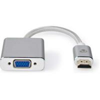 Nedis CCTB34900AL02 Vga-adapter Hdmi™ Connector Vga Female 15p Verguld Recht Aluminium Zilver Cover Window Box - thumbnail
