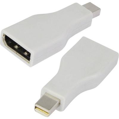 LogiLink CV0039 DisplayPort Adapter [1x DisplayPort bus - 1x Mini-DisplayPort stekker] Wit Vergulde steekcontacten