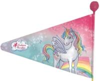 BIKE FASHION veiligheidsvlag safety flag einhorn paradies - thumbnail