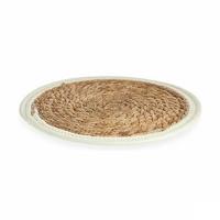 Placemat Gift Decor Wit Natuurlijk Natuurlijke Vezel 30 x 1 x 30 cm (48 Stuks) - thumbnail