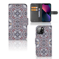 iPhone 13 Mini | Bookcase | Flower Tiles - thumbnail