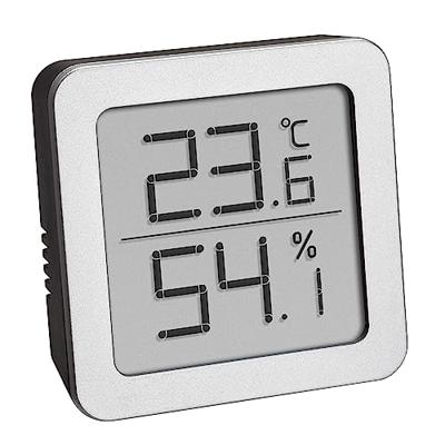 TFA Dostmann 95.2019.54 Thermo- en hygrometer Zilver, Zwart TFA Dostmann 95.2019.54 Thermo- en hygrometer Zilver, Zwart