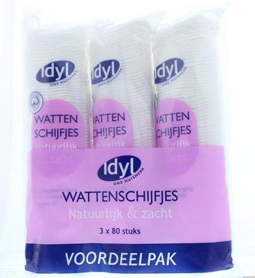 Idyl Wattenschijfjes voordeelpak 80 stuks 3 Stuks