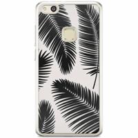 Huawei P10 Lite siliconen hoesje - Palm leaves silhouette - thumbnail