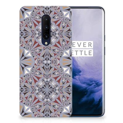 OnePlus 7 Pro | TPU | Siliconen hoesje | Flower Tiles