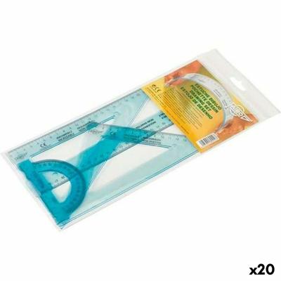 Set meetlatten Faibo Blauw 4 Onderdelen (20 Stuks)