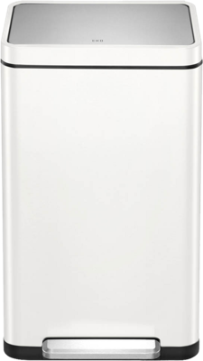EKO - X-Cube pedaalemmer 30 ltr, EKO - Steel Stainless steel Polypropylene - wit, mat RVS EKO - X-Cube pedaalemmer 30 ltr, EKO - Steel Stainless steel Polypropylene - wit, mat RVS