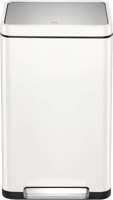 EKO - X-Cube pedaalemmer 30 ltr, EKO - Steel Stainless steel Polypropylene - wit, mat RVS - thumbnail