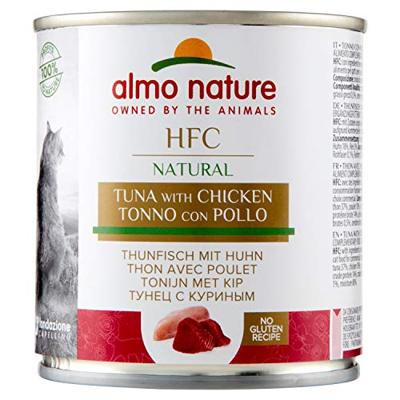Almo Nature HFC Natural tonijn en kip natvoer kat (280 g) 6 x 280 g
